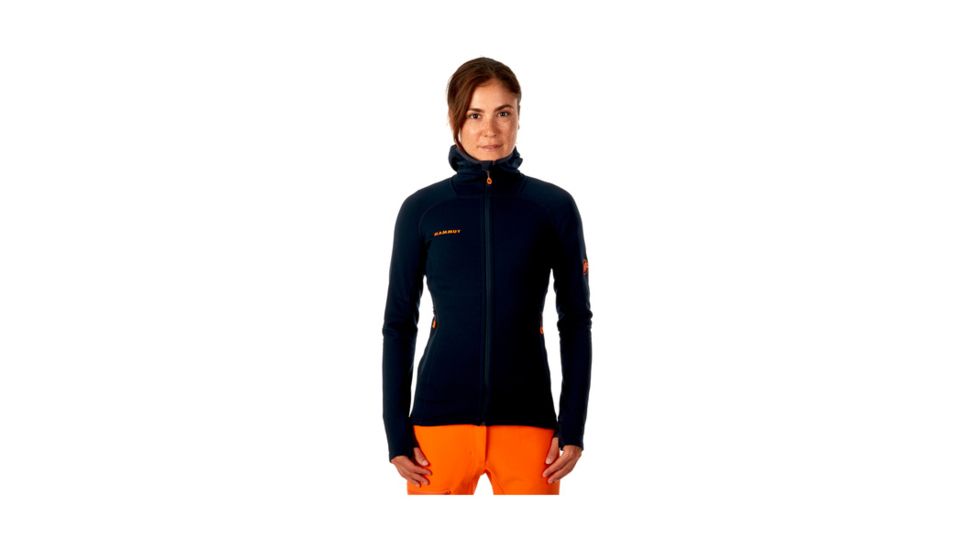 Mammut Womens Eiswand Advanced ML Hooded Jacket, Night, S, 1010-25150-5924-113