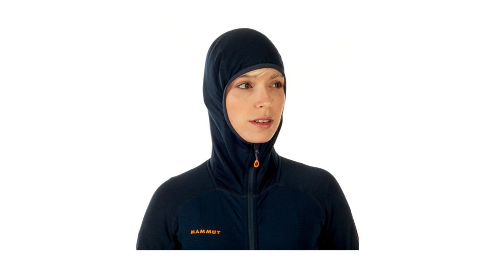 Mammut Womens Eiswand Advanced ML Hooded Jacket, Night, S, 1010-25150-5924-113
