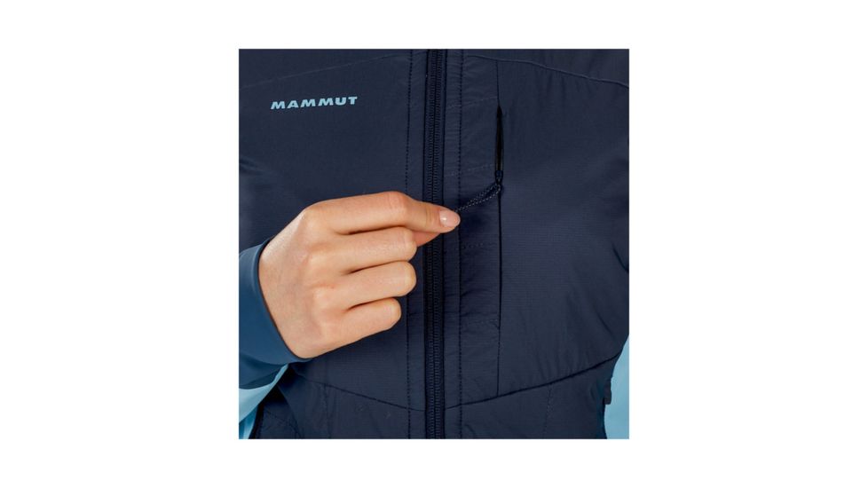 Mammut Womens Foraker IN Light Hooded Jacket, Marine-Whisper, Extra Small, 1010-23140-50036-112