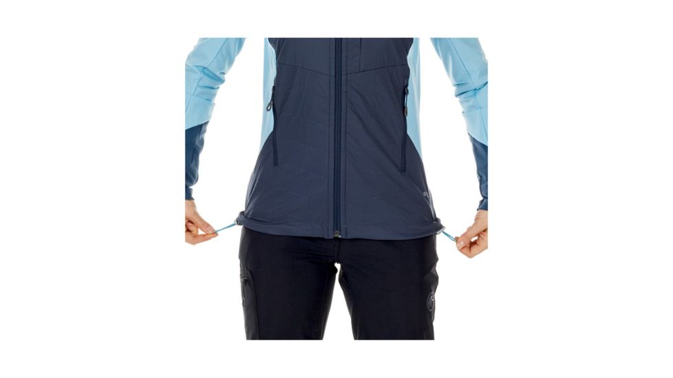 Mammut Womens Foraker IN Light Hooded Jacket, Marine-Whisper, Extra Small, 1010-23140-50036-112