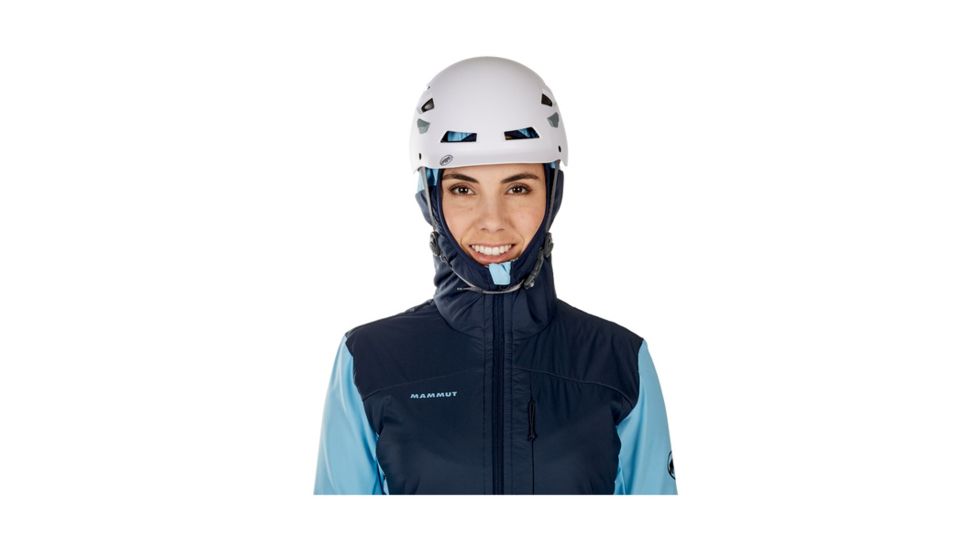 Mammut Womens Foraker IN Light Hooded Jacket, Marine-Whisper, Extra Small, 1010-23140-50036-112