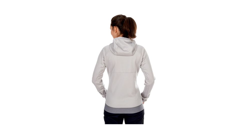Mammut Womens Get Away ML Hooded Jacket, Marble Melange, XL, 1010-23230-00106-116