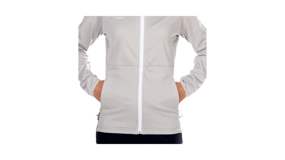 Mammut Womens Get Away ML Hooded Jacket, Marble Melange, XL, 1010-23230-00106-116