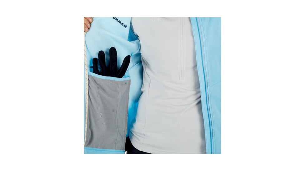 Mammut Womens Get Away ML Hooded Jacket, Whisper Melange, XS, 1010-23230-50038-112