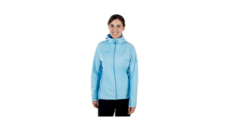 Mammut Womens Keiko Light SO Hooded Jacket, Whisper-Dark Whisper, Small, 1010-23260-50042-113