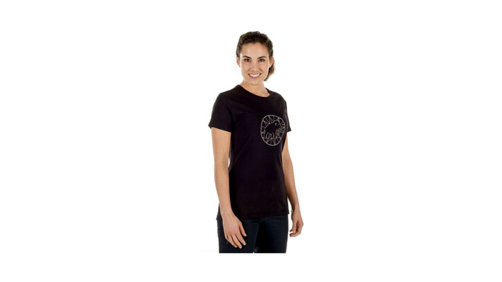 Mammut Womens Mammut Logo T-Shirt, Black, Extra Small, 1041-06541-0001-112
