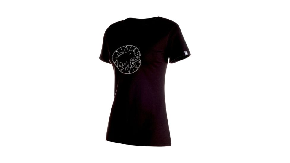 Mammut Womens Mammut Logo T-Shirt, Black, Extra Small, 1041-06541-0001-112