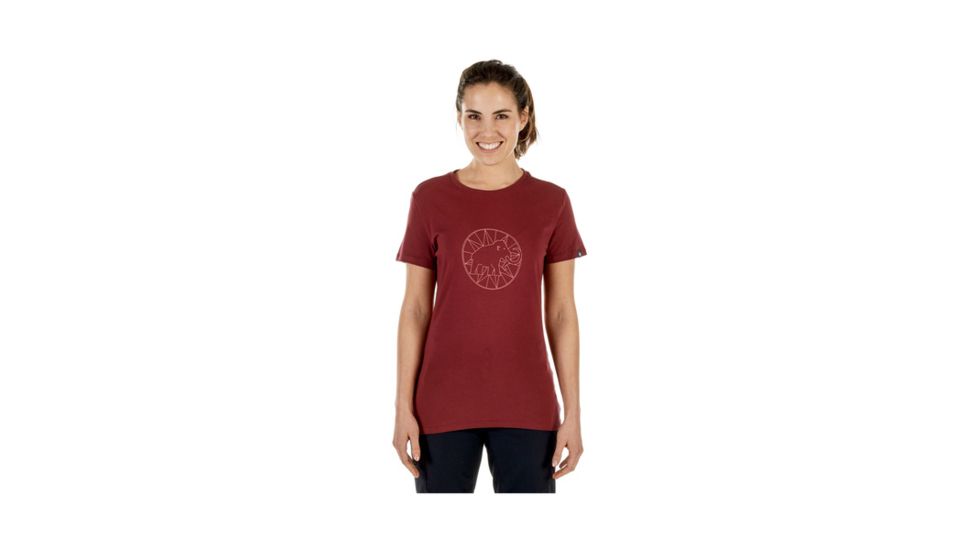 Mammut Womens Mammut Logo T-Shirt, Merlot-Rose, Extra Large, 1041-06541-6336-116