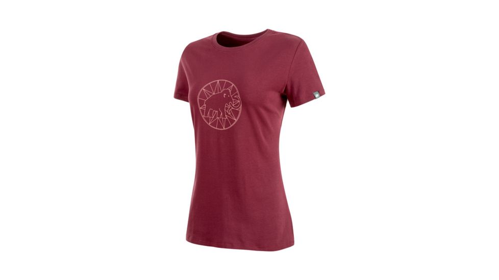 Mammut Womens Mammut Logo T-Shirt, Merlot-Rose, Extra Large, 1041-06541-6336-116