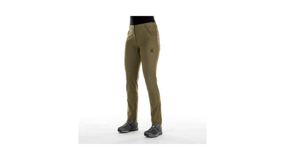 Mammut Womens Massone Pants, Iguana Melange, US 14, Regular Inseam, 1022-00030-4585-44-10