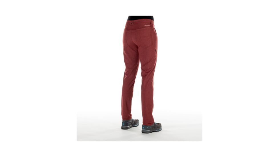 Mammut Womens Massone Pants, Merlot Melange, US 14, Regular Inseam, 1022-00030-6237-44-10