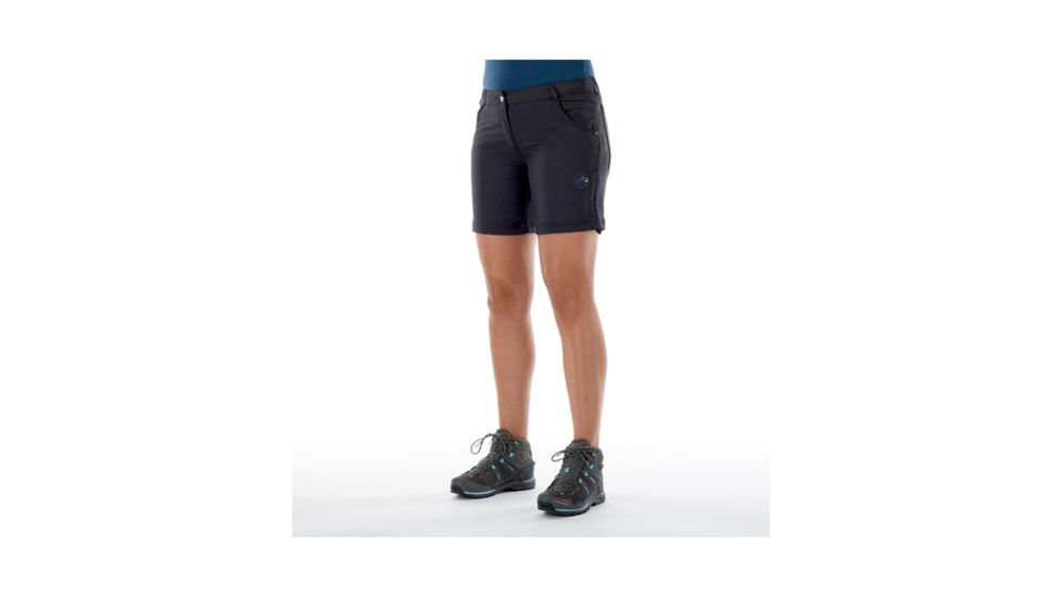 Mammut Womens Massone Shorts, Black Mlange, US 8, 1023-00030-0033-38-10