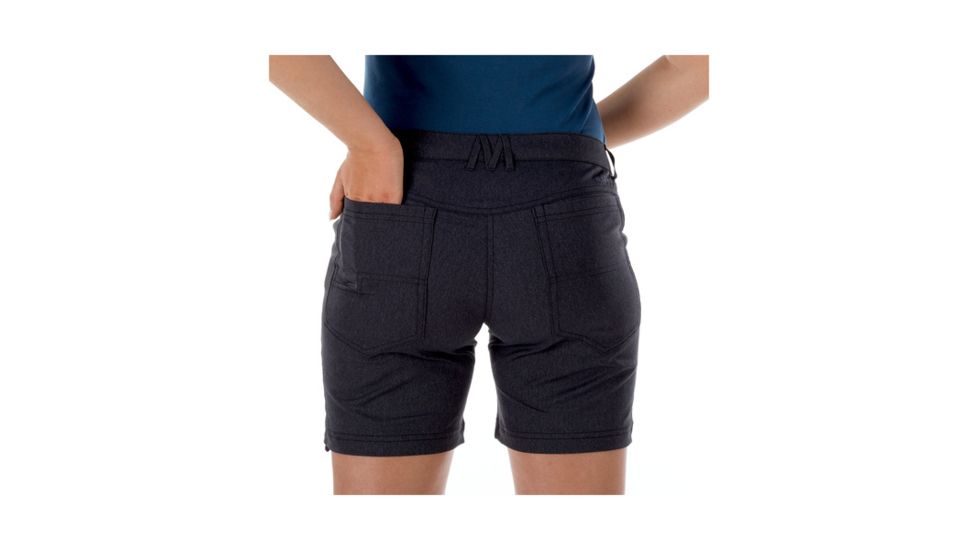 Mammut Womens Massone Shorts, Black Mlange, US 8, 1023-00030-0033-38-10