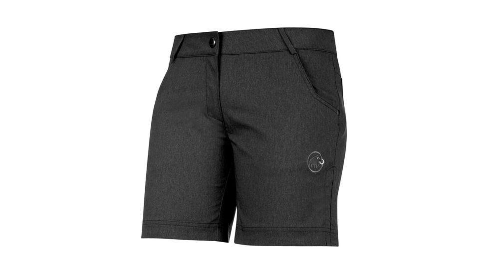 Mammut Womens Massone Shorts, Black Mlange, US 8, 1023-00030-0033-38-10