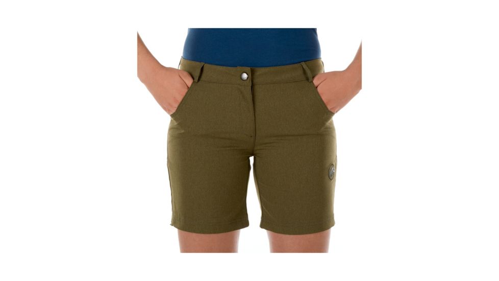Mammut Womens Massone Shorts, Iguana Melange, US 10, 1023-00030-4585-40-10