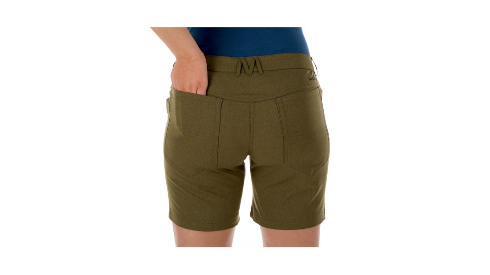 Mammut Womens Massone Shorts, Iguana Melange, US 10, 1023-00030-4585-40-10