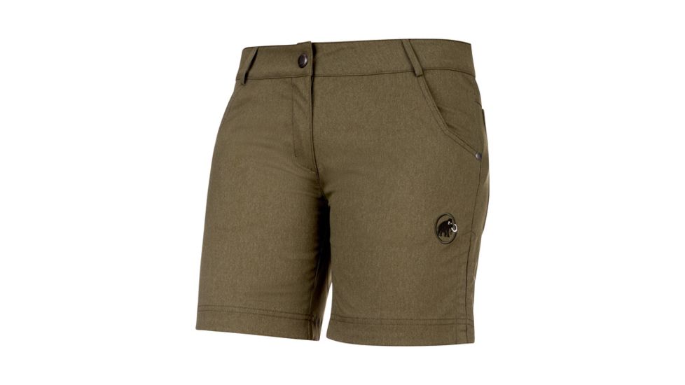 Mammut Womens Massone Shorts, Iguana Melange, US 10, 1023-00030-4585-40-10