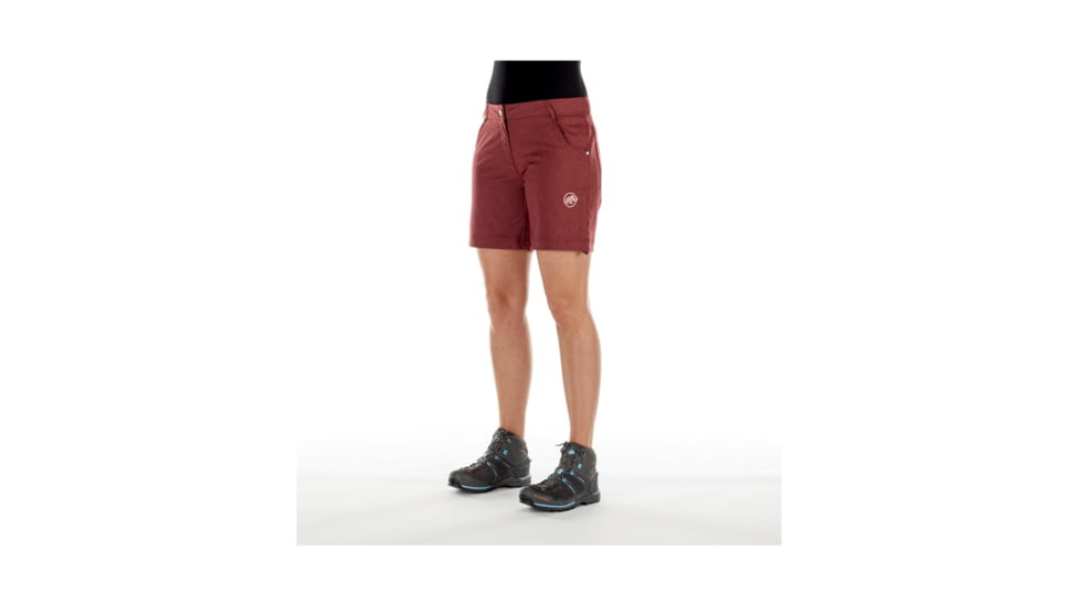 Mammut Womens Massone Shorts, Merlot Melange, US 2, 1023-00030-6237-32-10