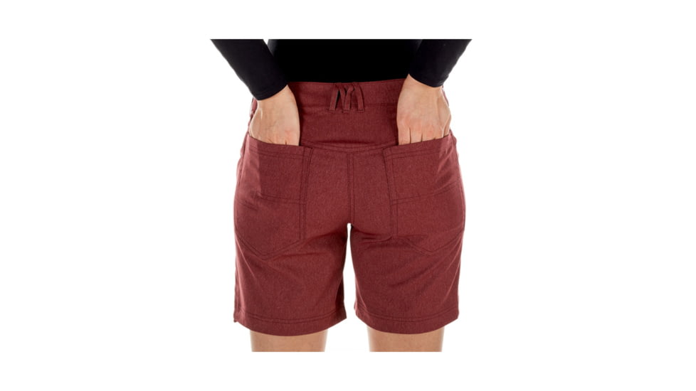 Mammut Womens Massone Shorts, Merlot Melange, US 2, 1023-00030-6237-32-10