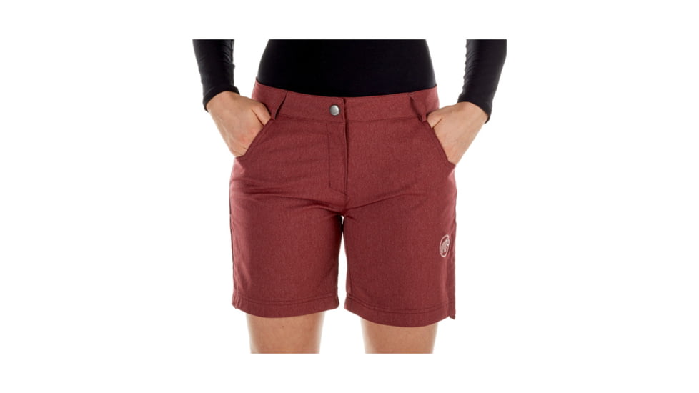 Mammut Womens Massone Shorts, Merlot Melange, US 2, 1023-00030-6237-32-10