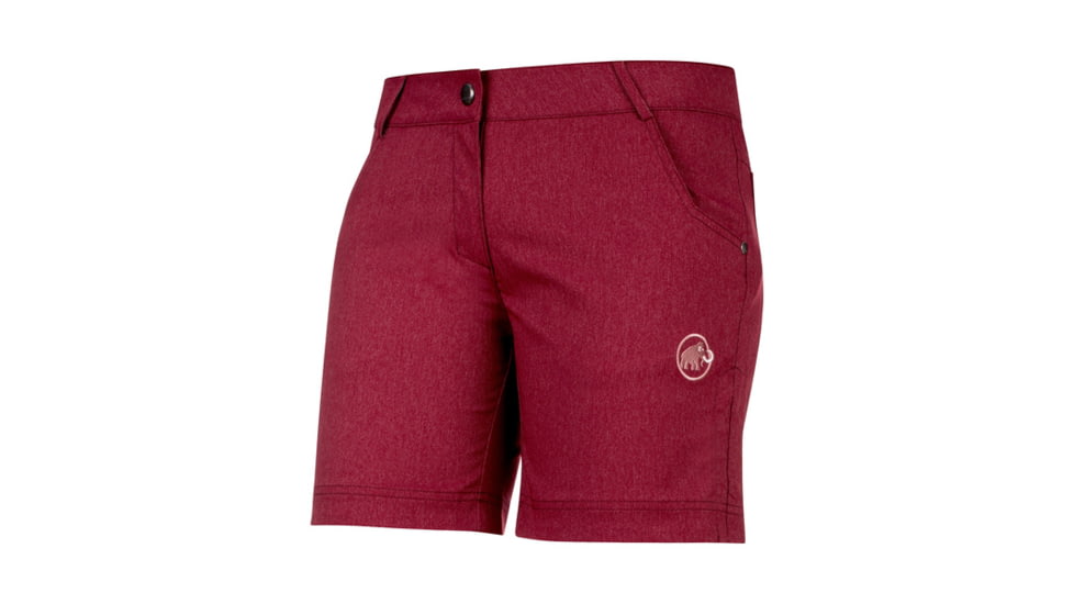 Mammut Womens Massone Shorts, Merlot Melange, US 2, 1023-00030-6237-32-10