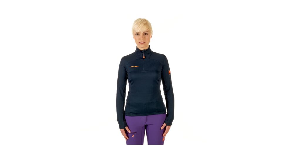 Mammut Womens Moench Advanced Half Zip Longsleeve, Night, S, 1041-09940-5924-113