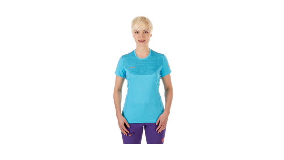 Mammut Womens Moench Light T-Shirt, Arctic, Small, 1017-00060-5205-113