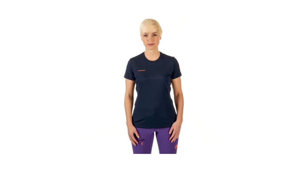Mammut Womens Moench Light T-Shirt, Night, Small, 1017-00060-5924-113