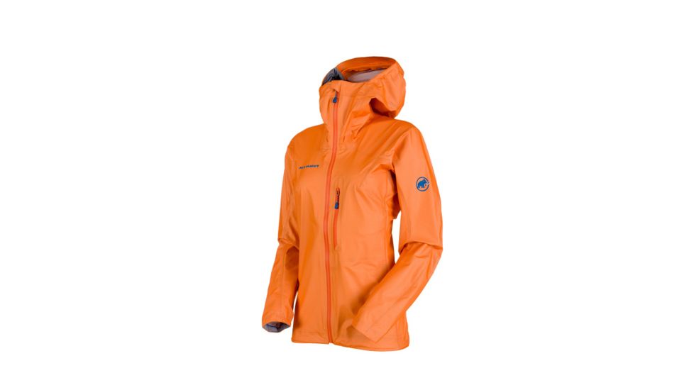 Mammut Womens Nordwand Light HS Hooded Jacket, Sunrise, Small, 1010-25960-2153-113