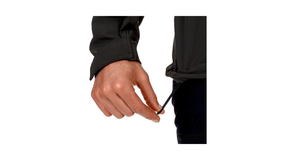 Mammut Womens Runbold Trail SO Hooded Jacket, Graphite, Extra Large, 1011-23181-0121-116