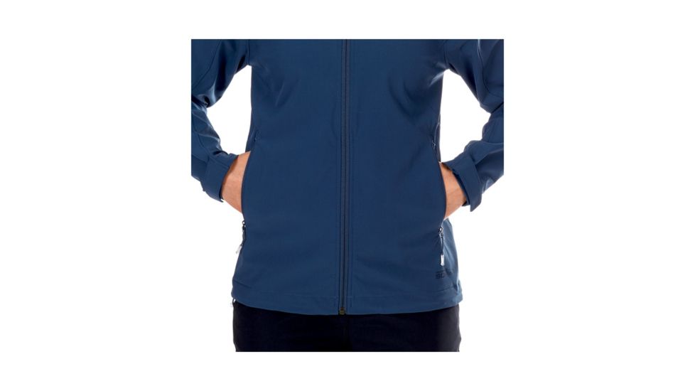 Mammut Womens Runbold Trail SO Hooded Jacket, Jay, Large, 1011-23181-50011-115