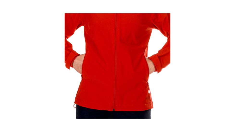 Mammut Womens Runbold Trail SO Hooded Jacket, Magma, Small, 1011-23181-3465-113