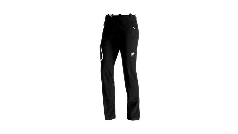 Mammut Womens Runbold Trail SO Pants, Black, US 2, Regular Inseam, 1020-11190-0001-32-10