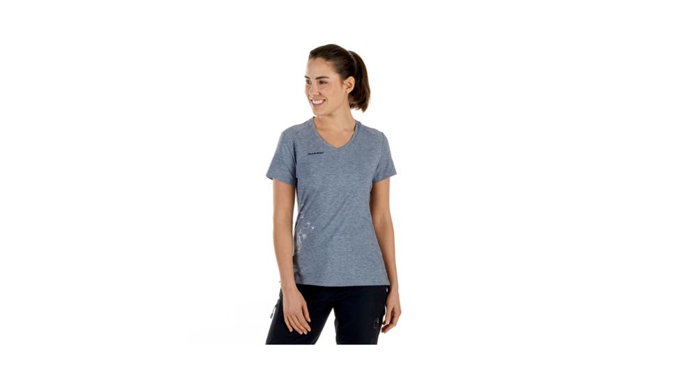 Mammut Trovat T-Shirt - Women's, Large, Jay Melange, 1017-09871-50013-115