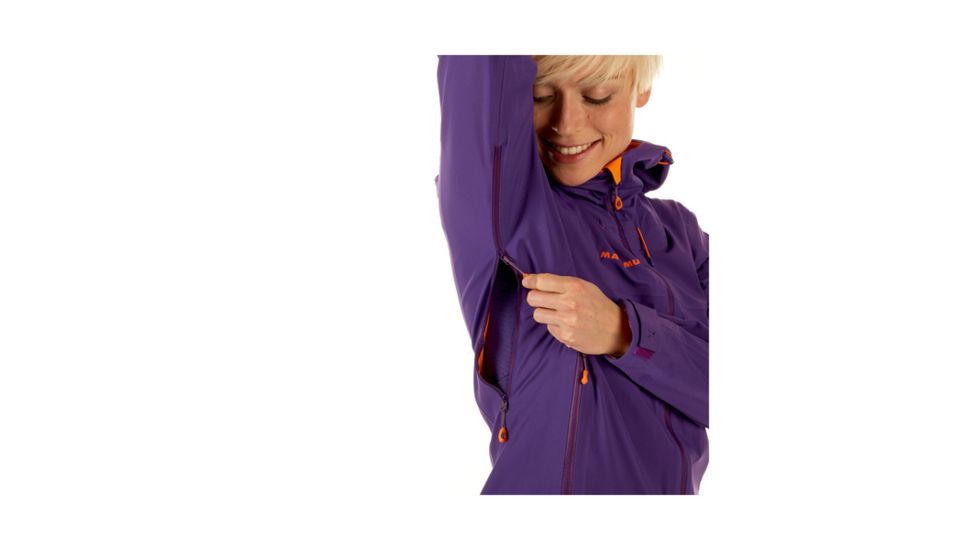 Mammut Womens Ultimate Eisfeld SO Hooded Jacket, Dawn, Extra Large, 1010-25090-6234-116