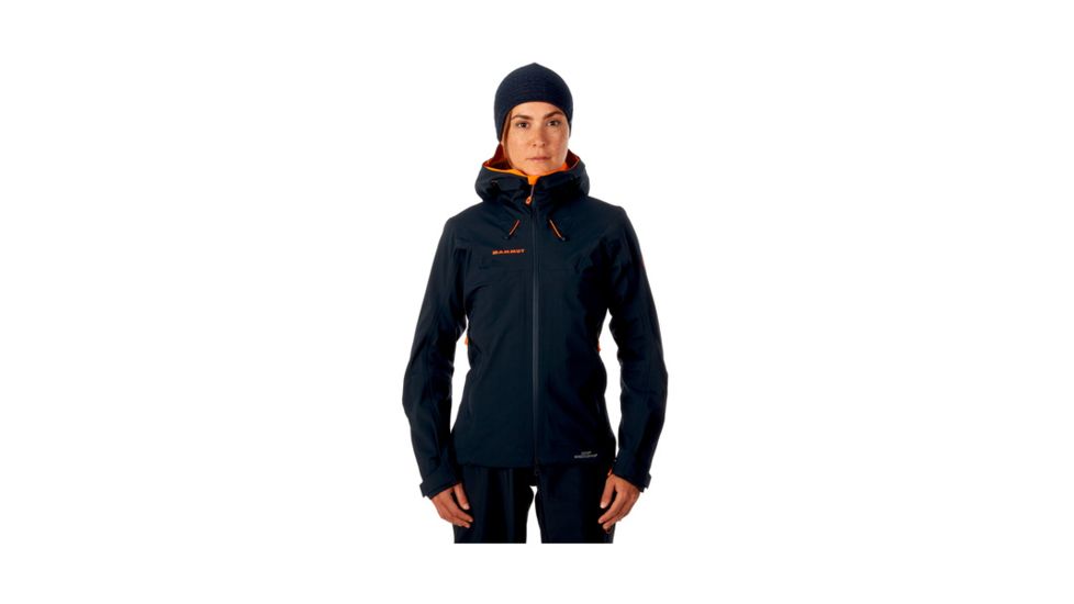 Mammut Womens Ultimate Eisfeld SO Hooded Jacket, Night, Extra Small, 1010-25090-5924-112