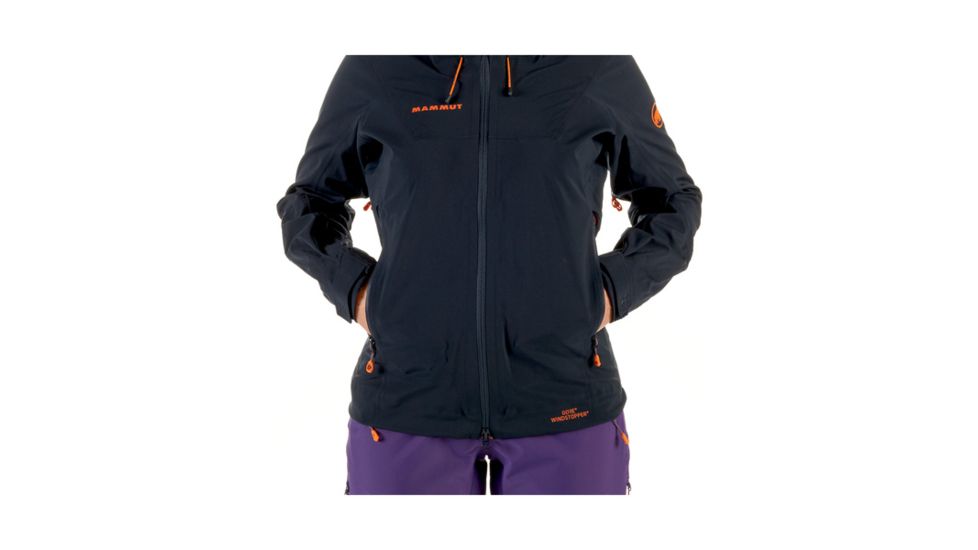 Mammut Womens Ultimate Eisfeld SO Hooded Jacket, Night, Extra Small, 1010-25090-5924-112