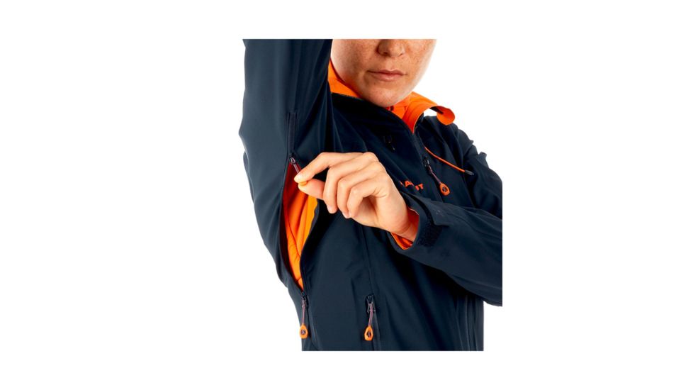 Mammut Womens Ultimate Eisfeld SO Hooded Jacket, Night, Extra Small, 1010-25090-5924-112