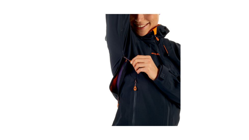 Mammut Womens Ultimate Eisfeld SO Hooded Jacket, Night, Extra Small, 1010-25090-5924-112