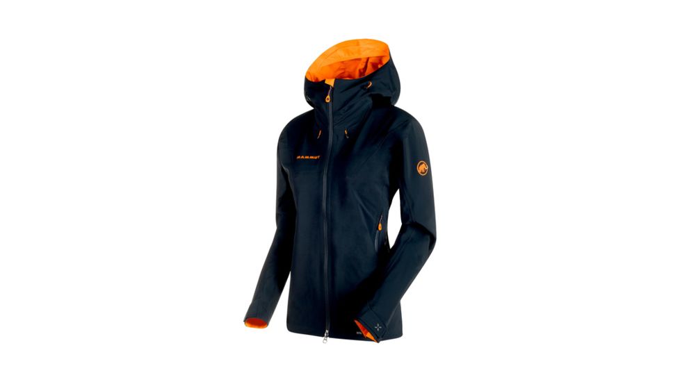 Mammut Womens Ultimate Eisfeld SO Hooded Jacket, Night, Extra Small, 1010-25090-5924-112