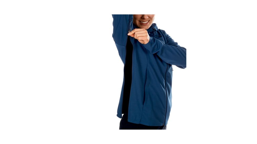 Mammut Womens Ultimate V SO Hooded Jacket, Jay-Jay Melange, Extra Small, 1011-00070-50022-112