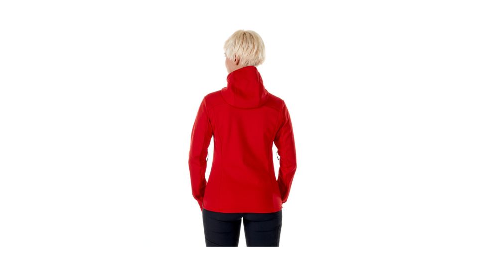 Mammut Womens Ultimate V SO Hooded Jacket, Magma-Titanium Melange, Small, 1011-00070-3473-113