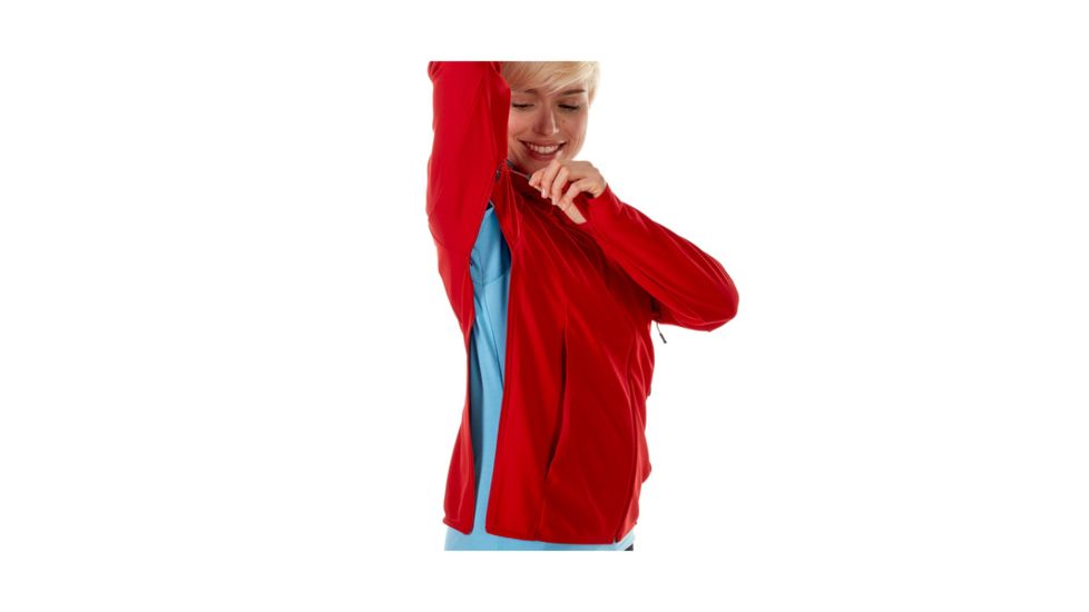 Mammut Womens Ultimate V SO Hooded Jacket, Magma-Titanium Melange, Small, 1011-00070-3473-113