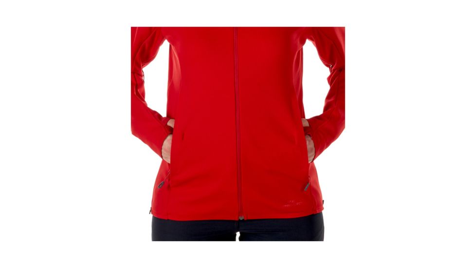 Mammut Womens Ultimate V SO Hooded Jacket, Magma-Titanium Melange, Small, 1011-00070-3473-113