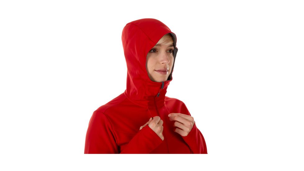 Mammut Womens Ultimate V SO Hooded Jacket, Magma-Titanium Melange, Small, 1011-00070-3473-113