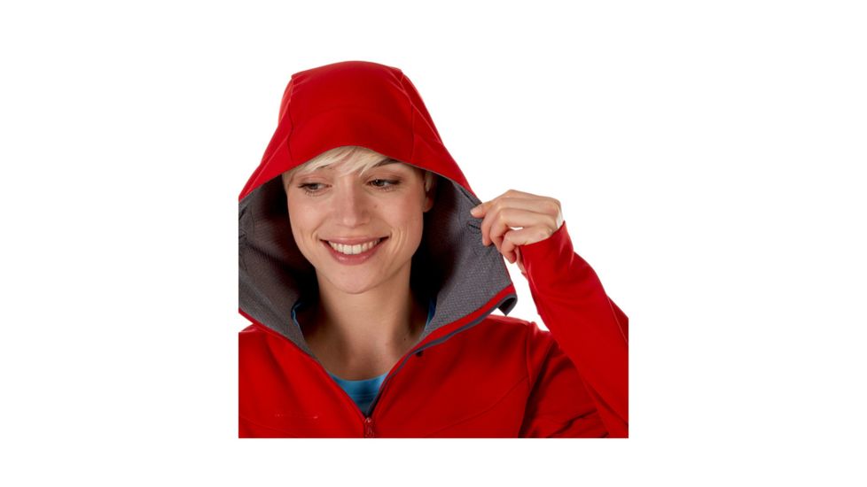 Mammut Womens Ultimate V SO Hooded Jacket, Magma-Titanium Melange, Small, 1011-00070-3473-113