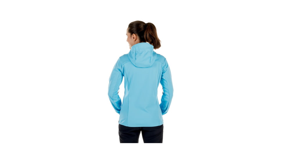 Mammut Womens Ultimate V SO Hooded Jacket, Whisper-Jay Melange, Extra Small, 1011-00070-50044-112