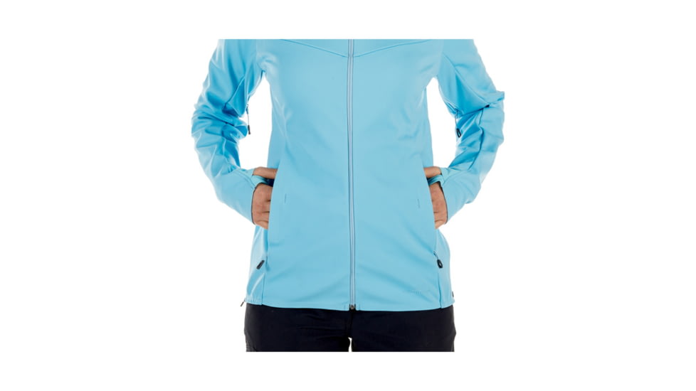 Mammut Womens Ultimate V SO Hooded Jacket, Whisper-Jay Melange, Extra Small, 1011-00070-50044-112