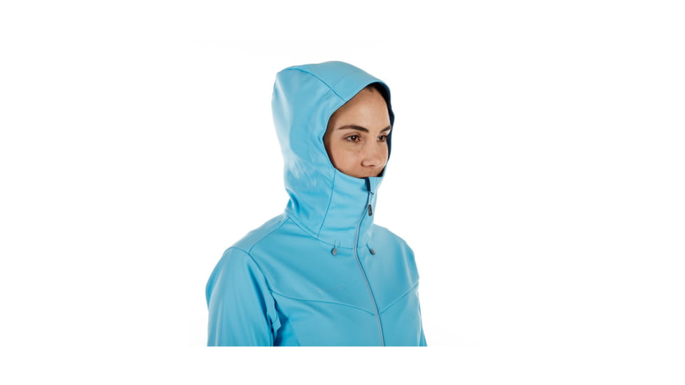 Mammut Womens Ultimate V SO Hooded Jacket, Whisper-Jay Melange, Extra Small, 1011-00070-50044-112
