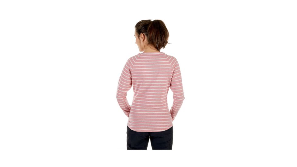 Mammut Womens Wall Longsleeve, Rose Melange-White Melange, Medium, 1041-06231-3486-114